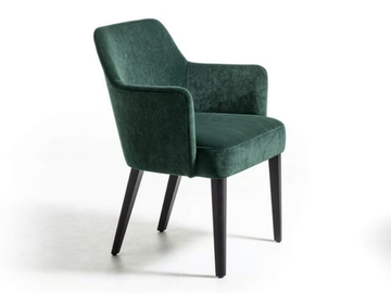 VELOUR - Fabric chair with armrests by La Cividina - view 2